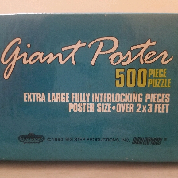 Vintage 1990 New Kids On The Block Giant Poster Puzzle - Picture 2 of 3